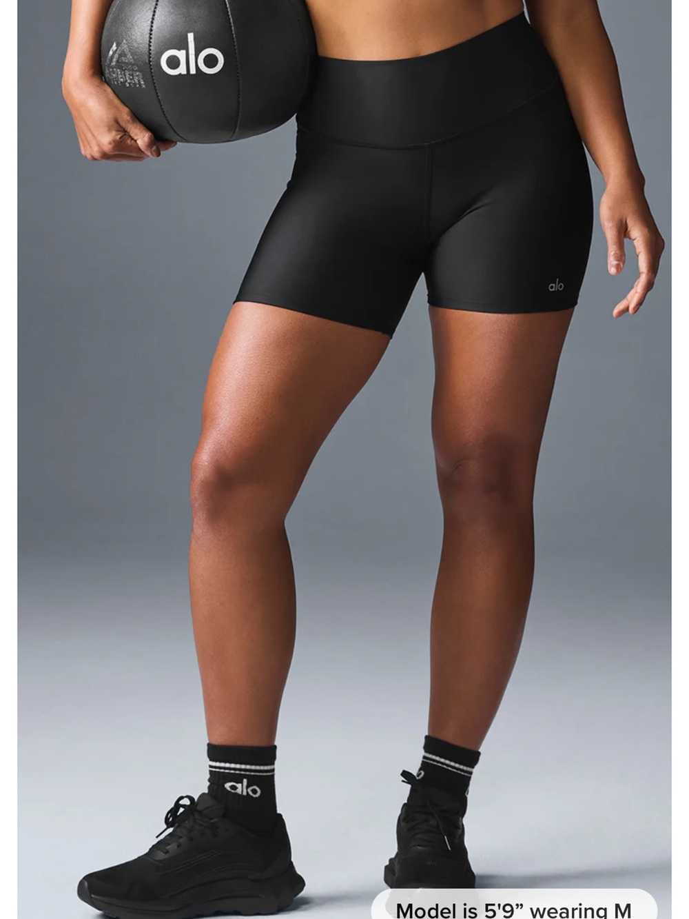 Alo Airlift Energy Shorts — Black